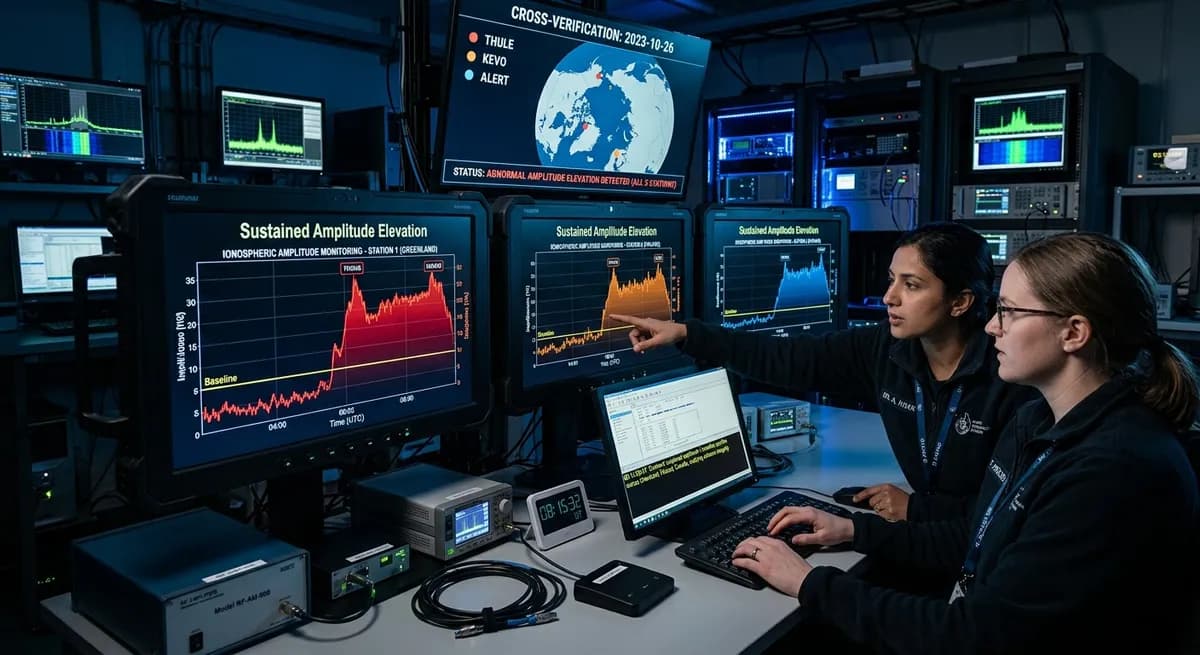 Three Independent Stations Document Sustained Amplitude Elevation — Cross-Verification Raises Monitoring Questions