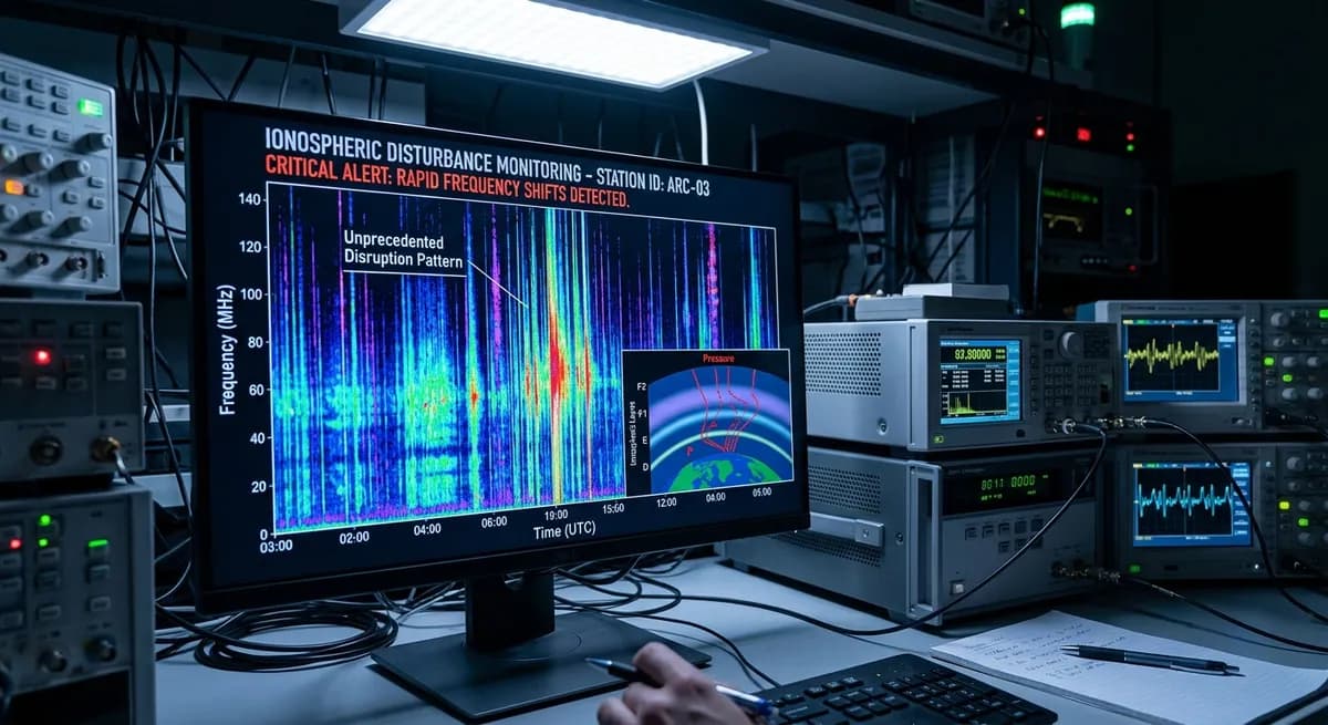 The Ionosphere Under Pressure: Rapid Frequency Shifts Signal Unprecedented Disruption Pattern